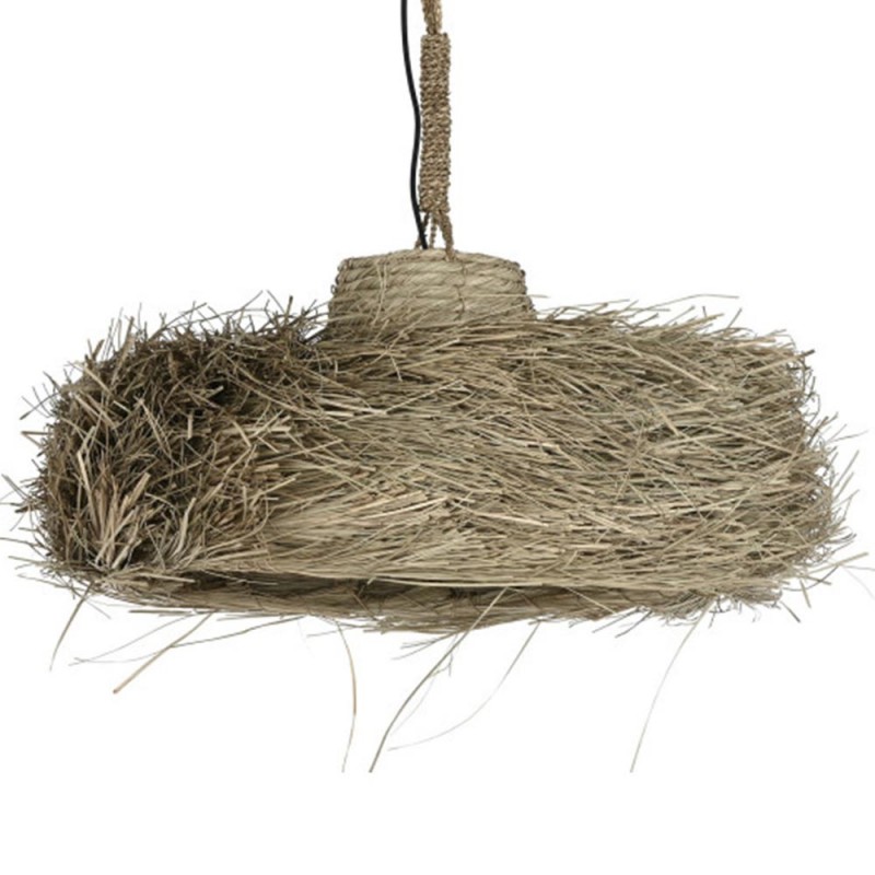 Lámpara de techo fibras natural Ø70cm x 33 alto