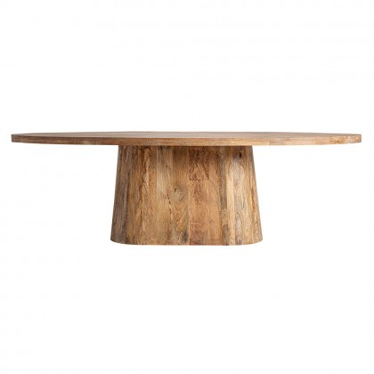 Mesa comedor ovalada 250cm x 105cm madera de mango