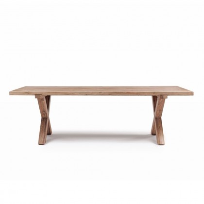 Mesa comedor exterior madera de teca reciclada