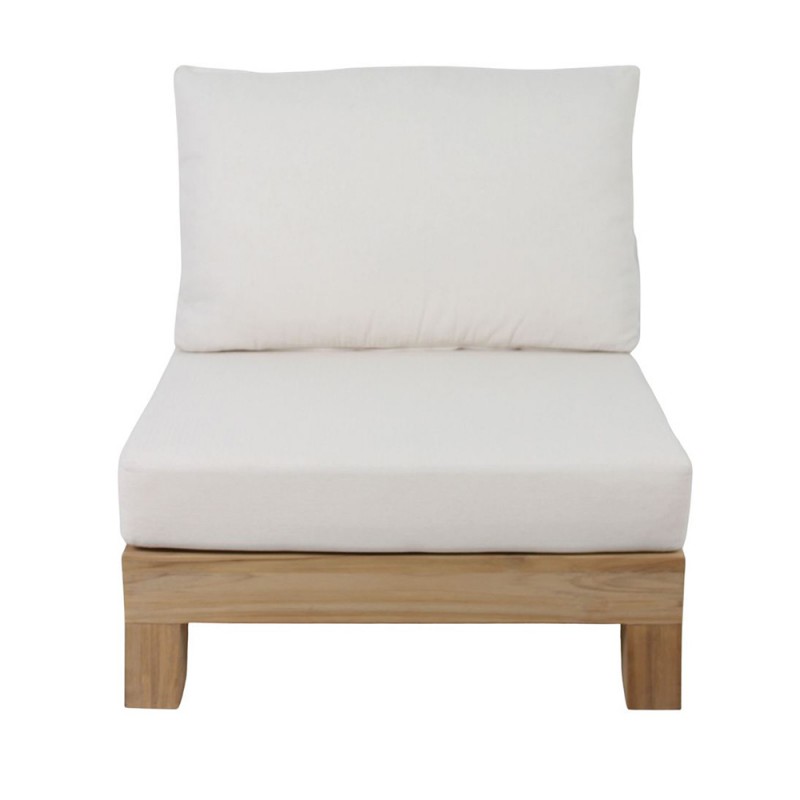 Sillón/ banco exterior madera tropical con cojines, 1 y 2 plazas