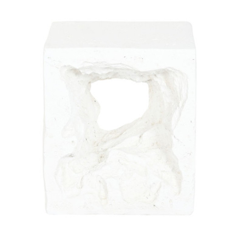 Mesita auxiliar de estilo moderno color blanco de magnesia