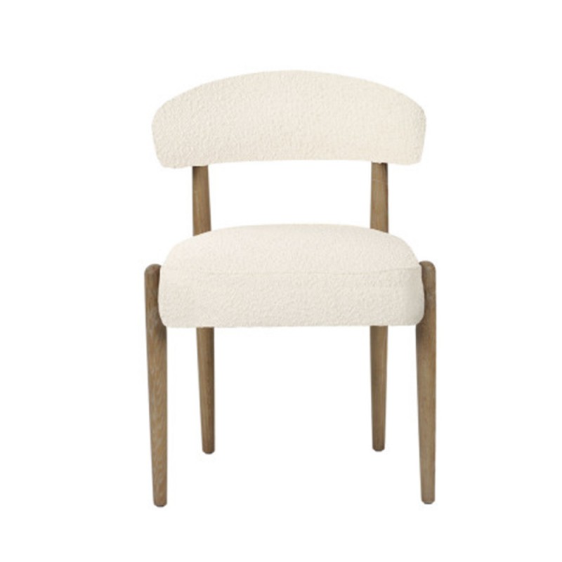 Silla comedor fresno tapizada decape Blanco