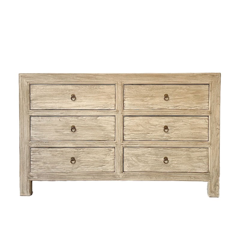 Aparador de madera de olmo con cajones