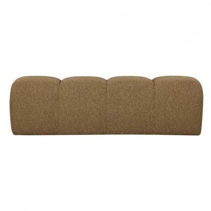 Banco comedor bouclé Mojo amarillo/marrón,