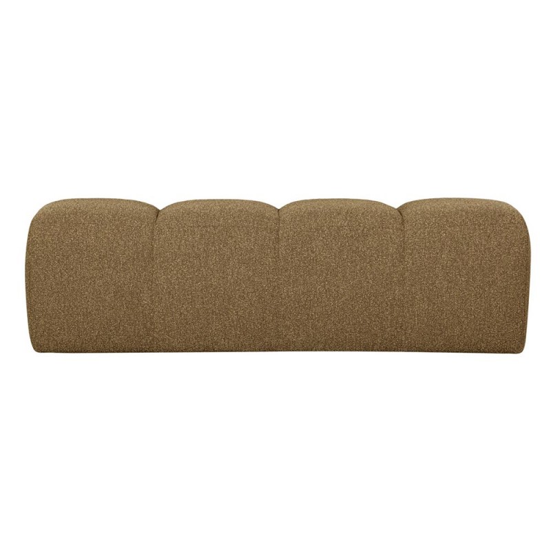 Banco comedor bouclé Mojo amarillo/marrón,