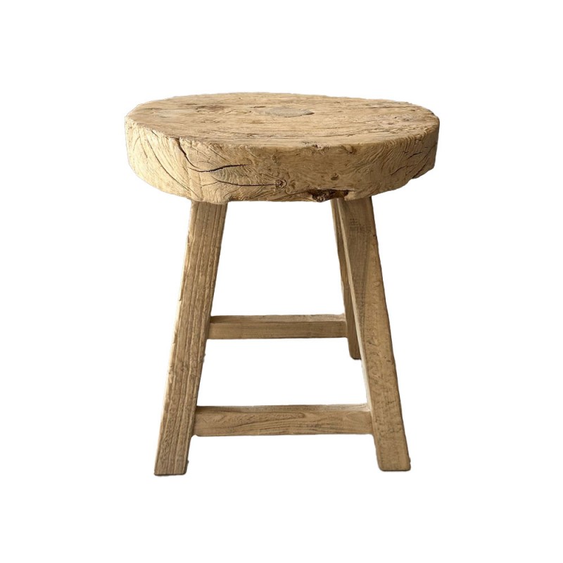 Mesa auxiliar olmo antiguo 50cm