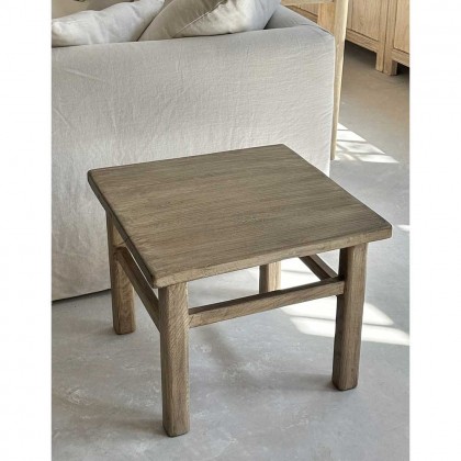 mesa auxiiliar madera olmo antiguo