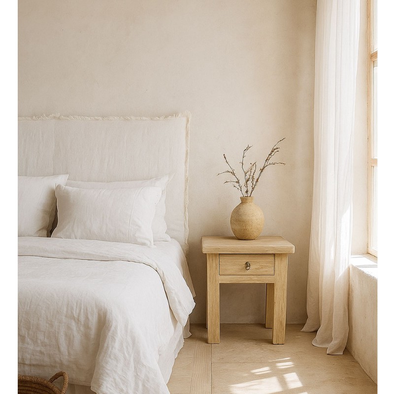 mesita noche madera olmo recuperado MIv Interiors