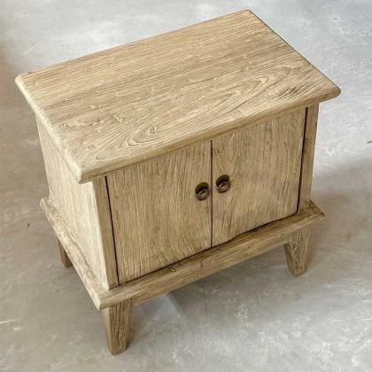 mesita de noche olmo colección Palo Santo