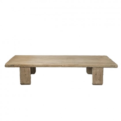 mesa de centro madera de pino envejecido maciza
