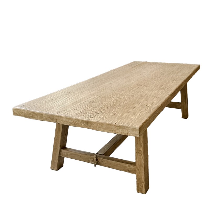 mesa comedor maciza de olmo recuperado - Piezas MIV Interiors