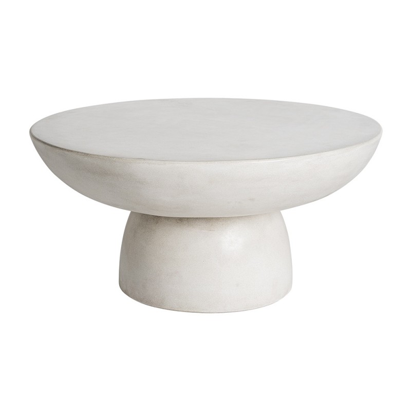 Mesa de centro cemento gris Ø70cm, Cles