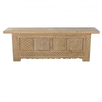 Mueble Tv Olmo macizo tallado 180cm
