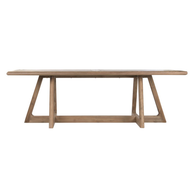 Mesa de comedor de teca reciclada 240 cm. Diseño elegante, patas firmes