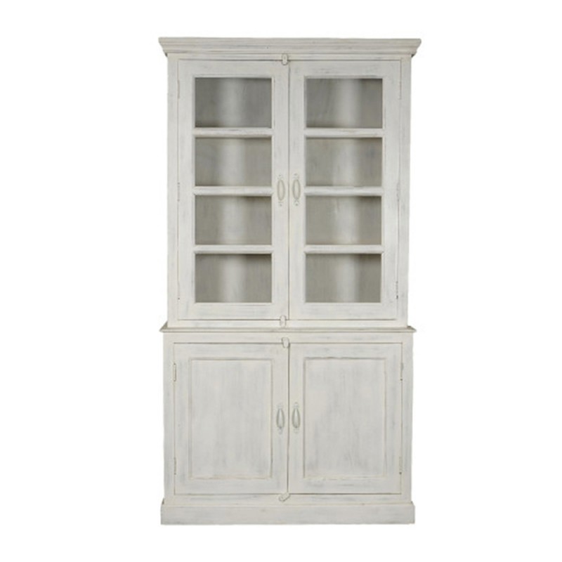 Vitrina blanca mango decapado 230cm alto