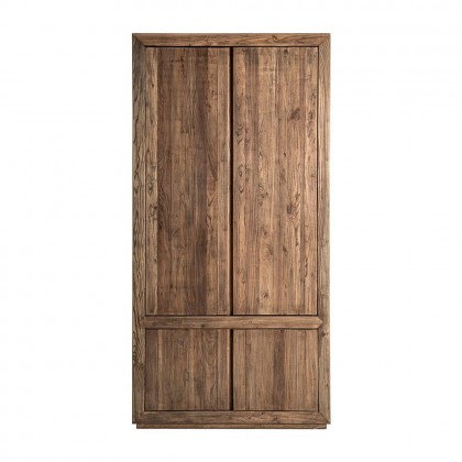 Armario de madera maciza de olmo  natural y robusto