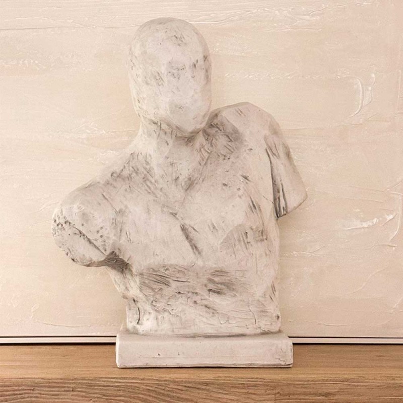 escultura busto abstracto contemporáneo