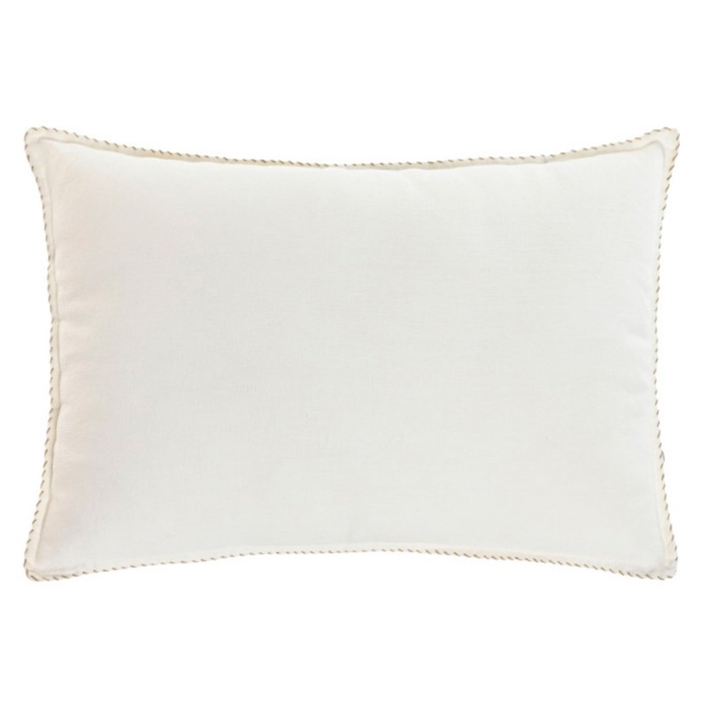 Cojín de lino 60 × 40 cm · Blanco roto