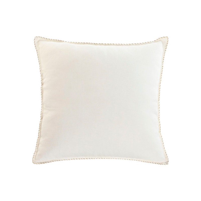 Cojín de lino 50 × 50 cm · Blanco roto