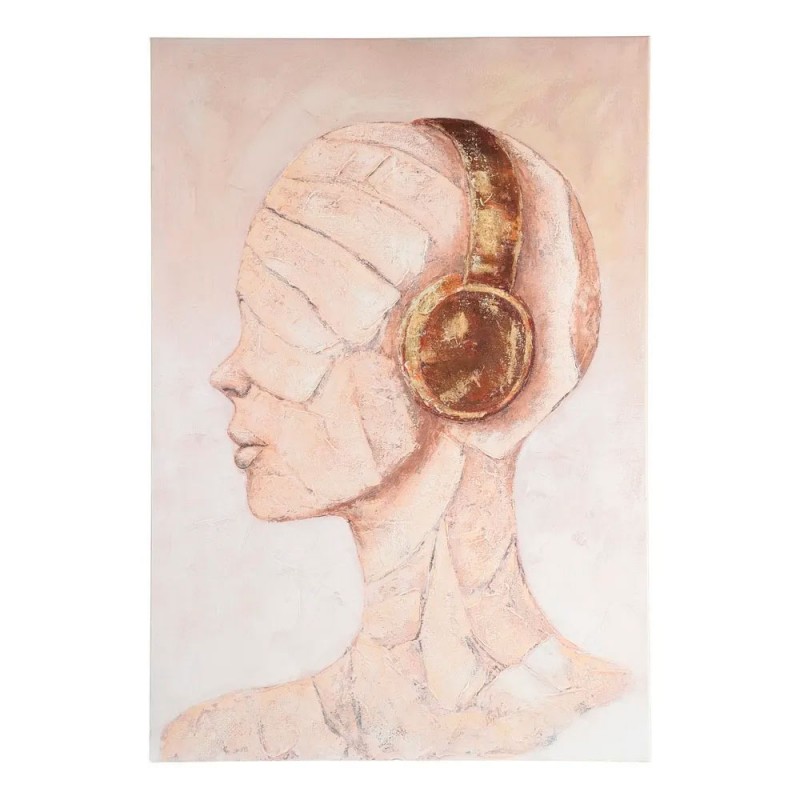 Cuadro pintura maniquí beige en lienzo 110 × 160 cm