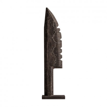escultura decorativa Waat es una pieza artística en tonos tierra