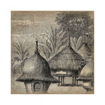 papel artístico arrugado decorativo África