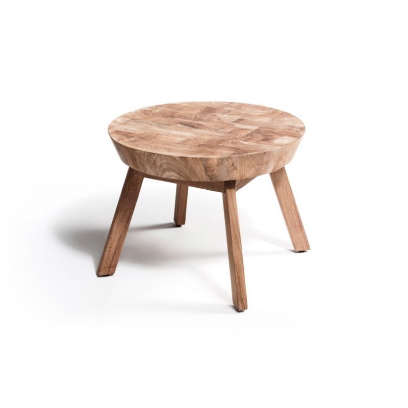 Mesa auxiliar exterior de madera de teca, disponible en varias medidas