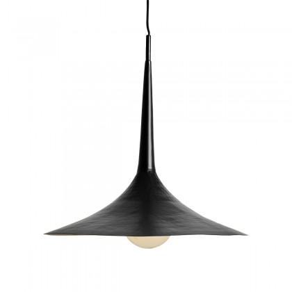 lampara colgante metal negro mate contemporáneo