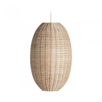 Lámpara TEKAX de fibras naturales, diseño artesanal que aporta calidez y personalidad a cualquier espacio.