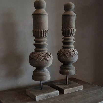Figura decorativa escultura tallada mano